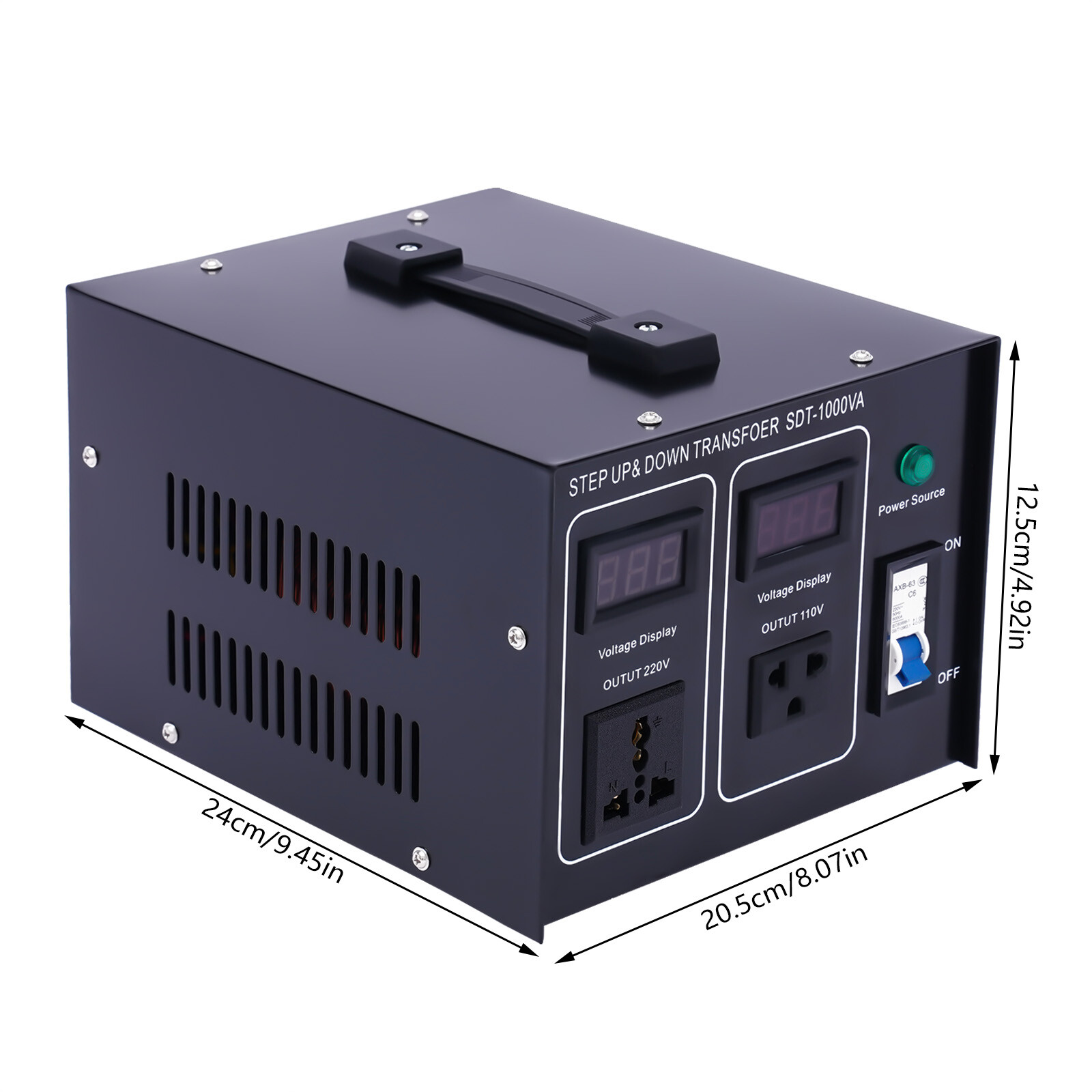 1000W Step Up Step Down Voltage Converter Transformer 220V to 110v 120v to 240V