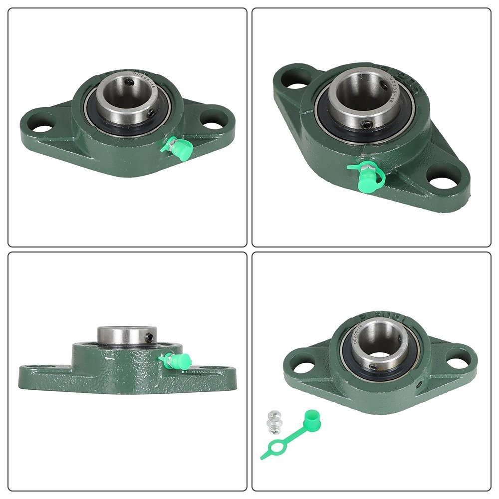 10PCS UCFL205-16 Pillow Block Flange Bearing 1″ Bore 2 Bolt Solid Base