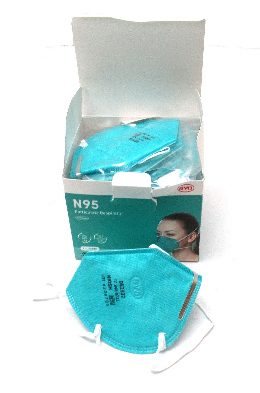 N95 Face Mask Medical Respiratory Protection for 95% Filtering Efficiency Level