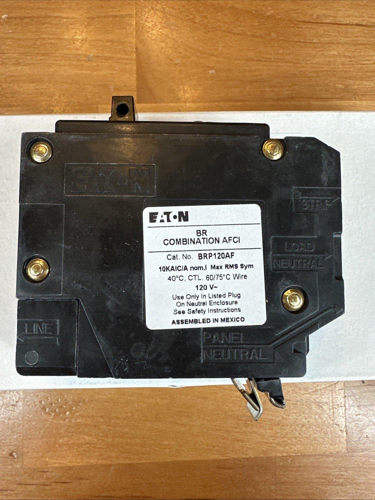 Eaton Cutler Hammer BRP120AF Combination AFCI 20/1 Breaker
