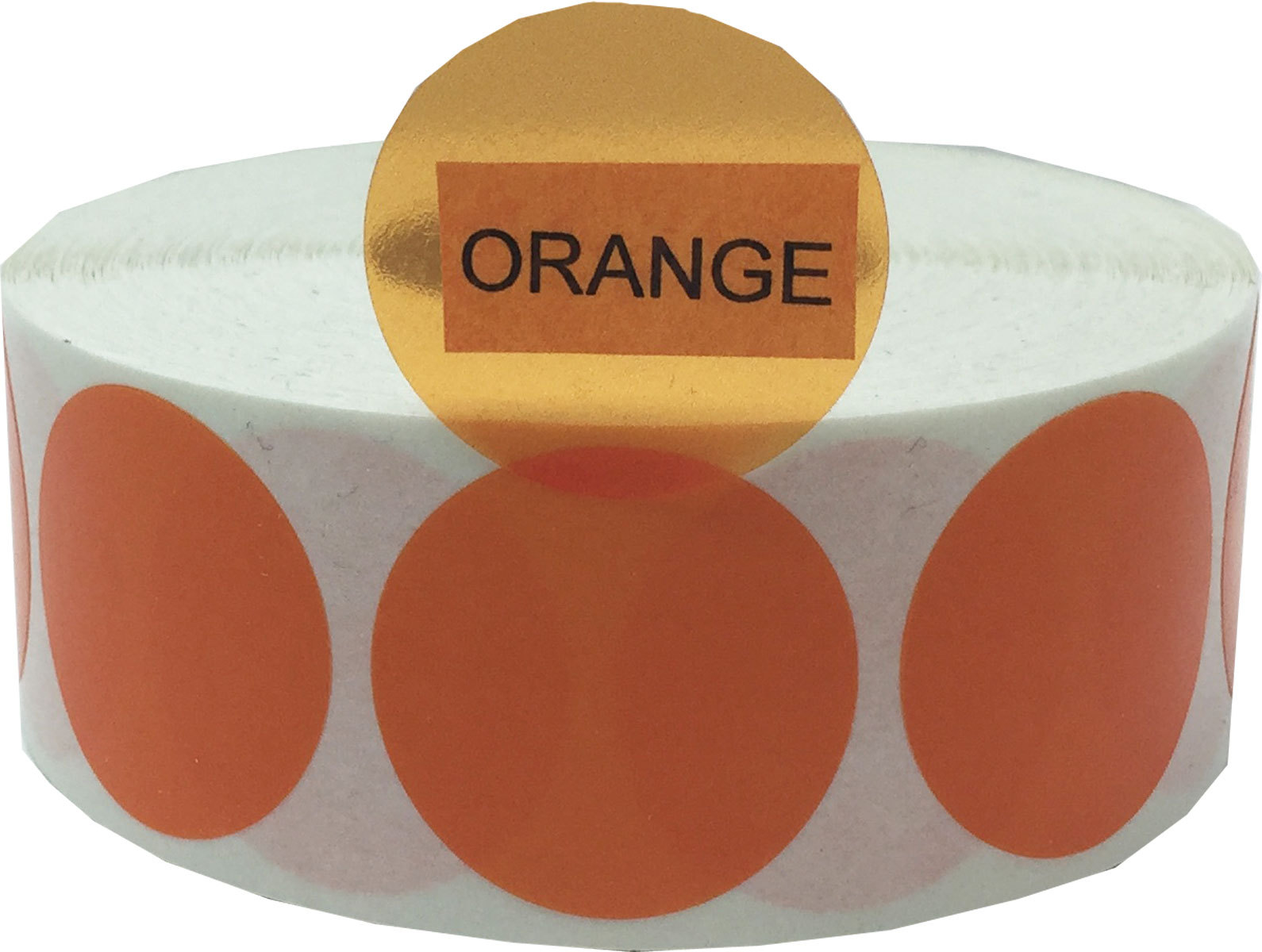 Transparent Colored Circle Stickers | 1″ Inch Round | 500 Pack | Pick One Color
