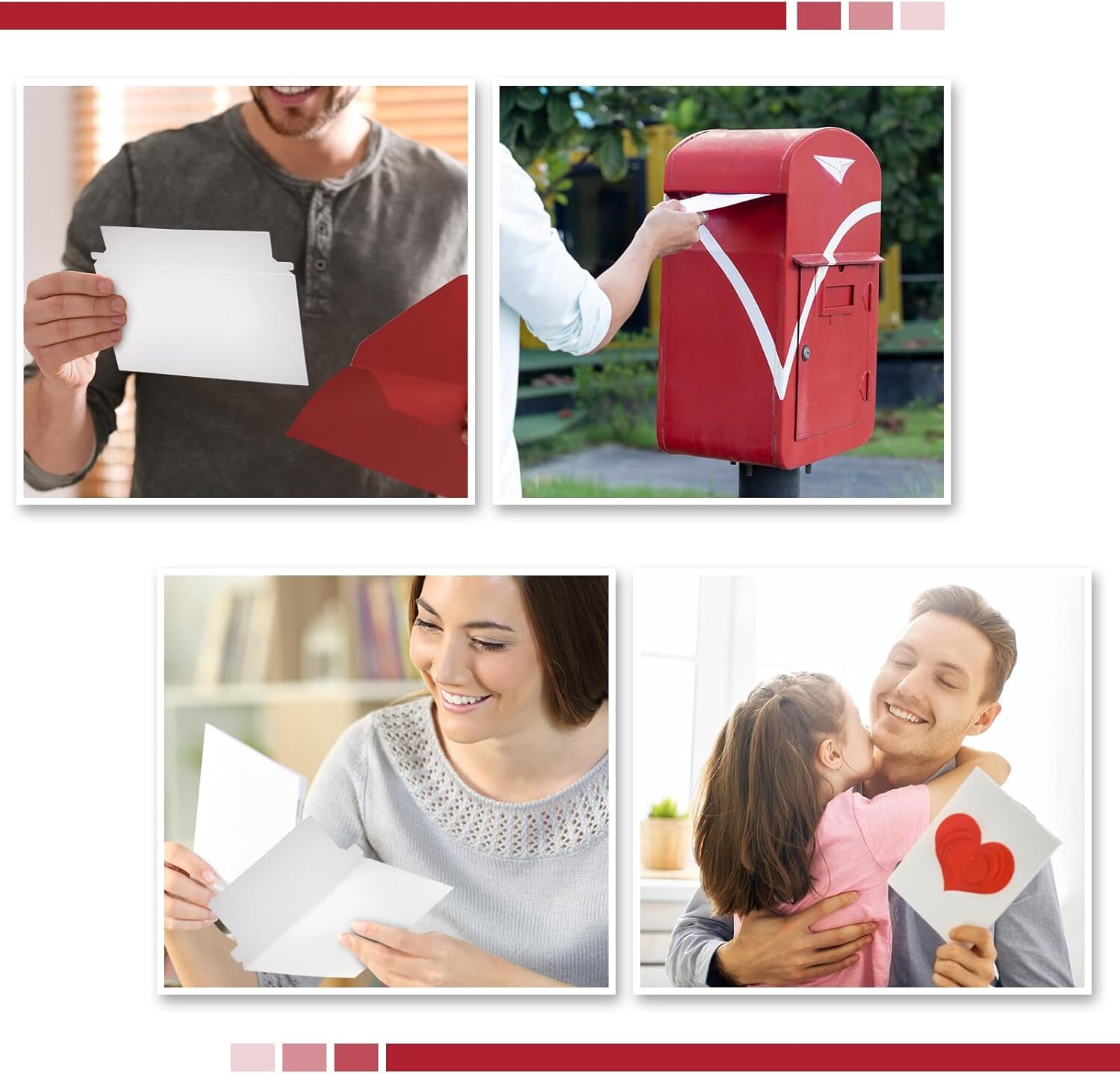 6.5 x 4.5 WHITE RIGID FLATS CARDBOARD ENVELOPE DOCUMENT PHOTO SHIPPING MAILERS