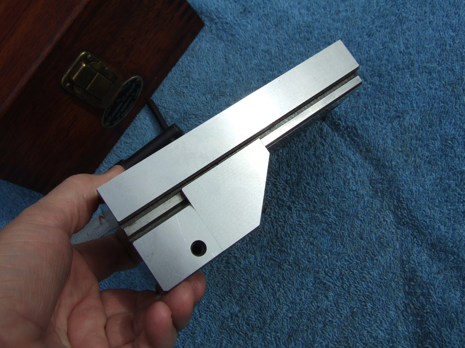 HERMANN SCHMIDT USED V0 4 WOH GRIND VISE CASE&WRENCH TOOLMAKER MACHINIST GRIND 9