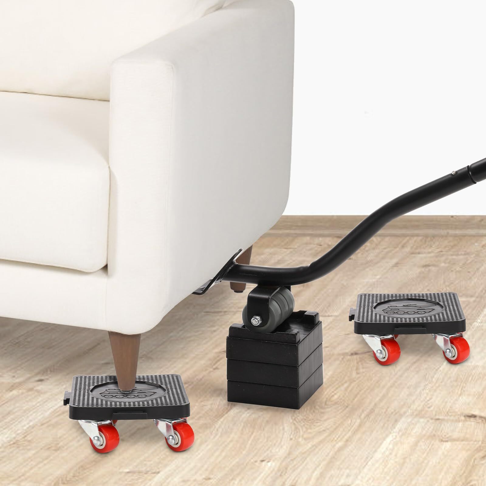 Heavy Duty Furniture Sliders with 4 Wheels and Furniture Lifter for Refrigerator