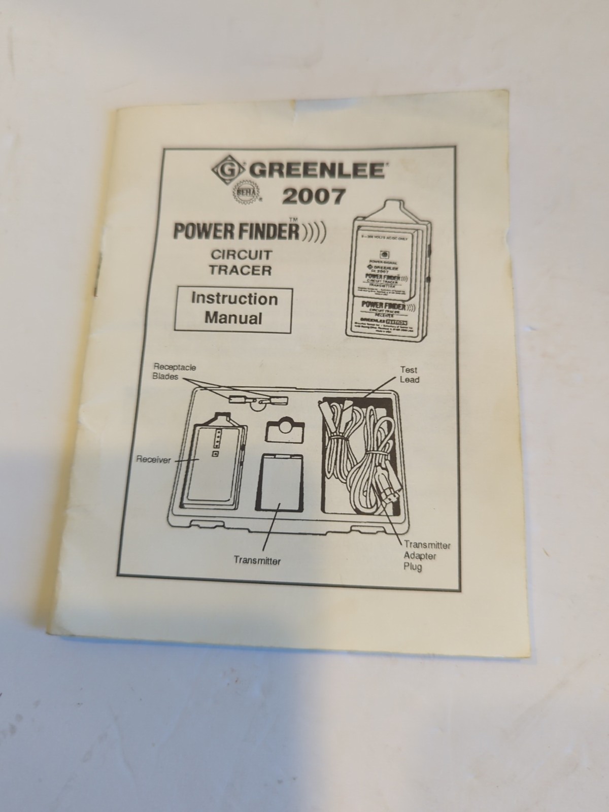 GREENLEE 2007 POWER FINDER Circuit Tracer “Good Condition, Normal Wear”