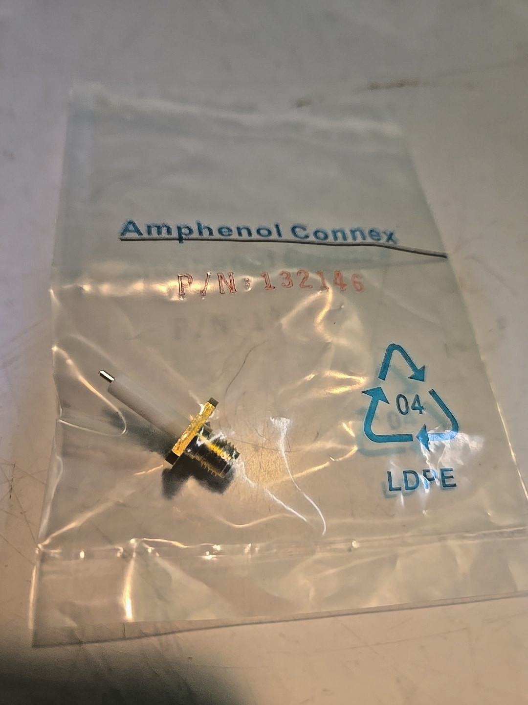 Amphenol Connex SMA Panel Mount 4 Holes Mount RF connector PN: 132146 50OHM