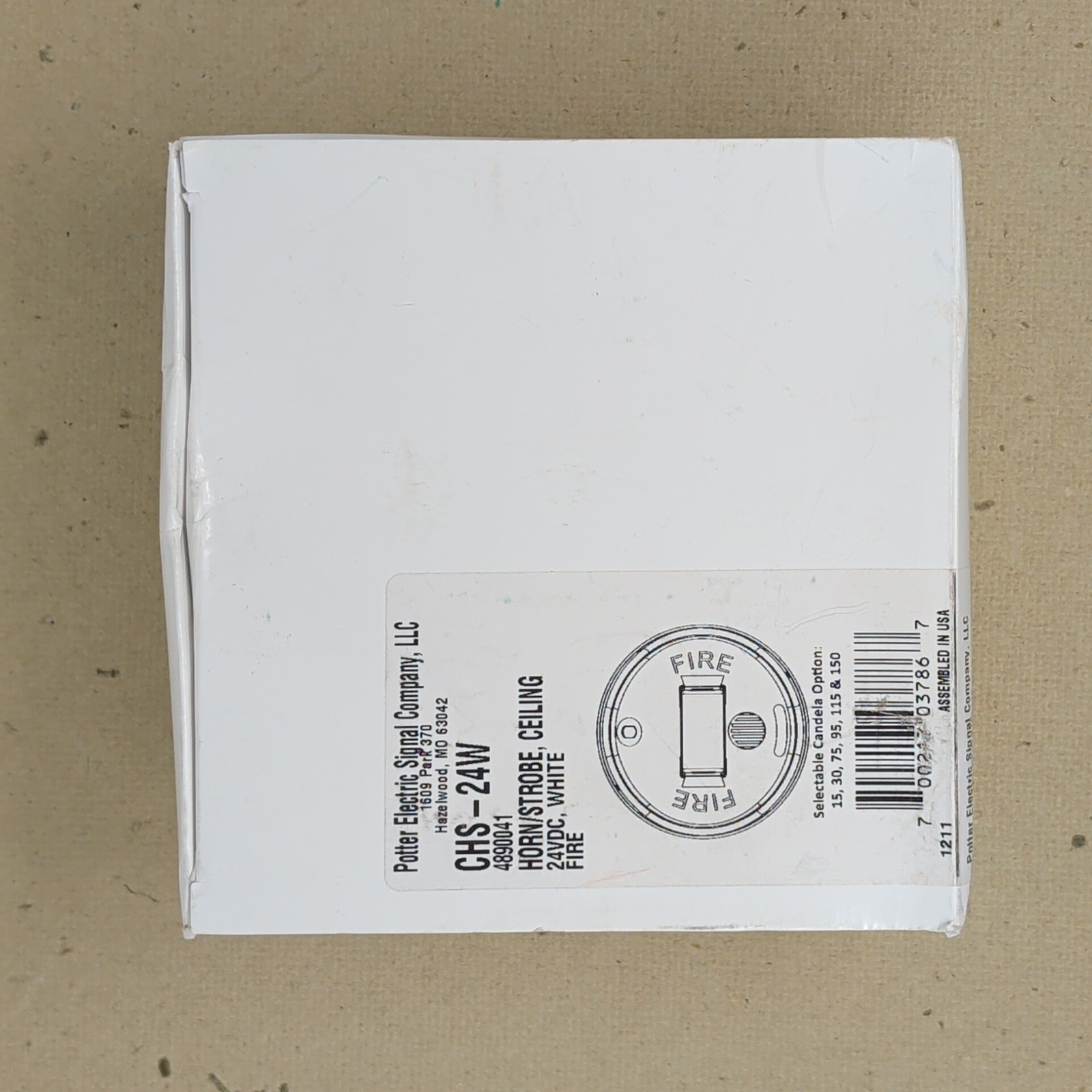 Potter CS-24PW Ceiling Strobe – SAME DAY SHIPPING