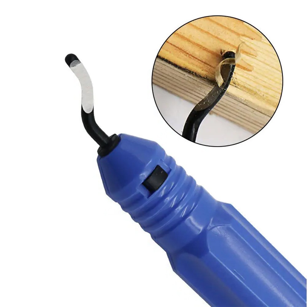 Deburring Tool Set Plastic Handle Deburrer + 10 Deburring Blades