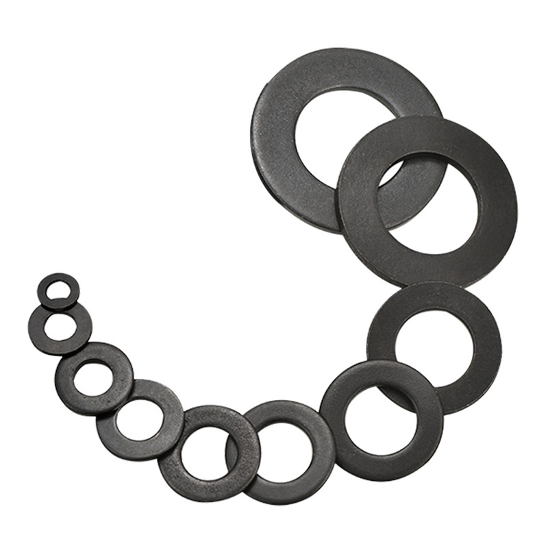 Grade 8.8 High Tensile Black Flat Washers Carbon Steel I.D:2mm-30mm O.D:5mm-60mm