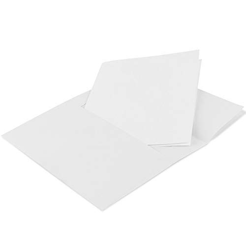 Blank White Greeting Cards With Envelopes 5″ x 7″ Pack 20 Pack,