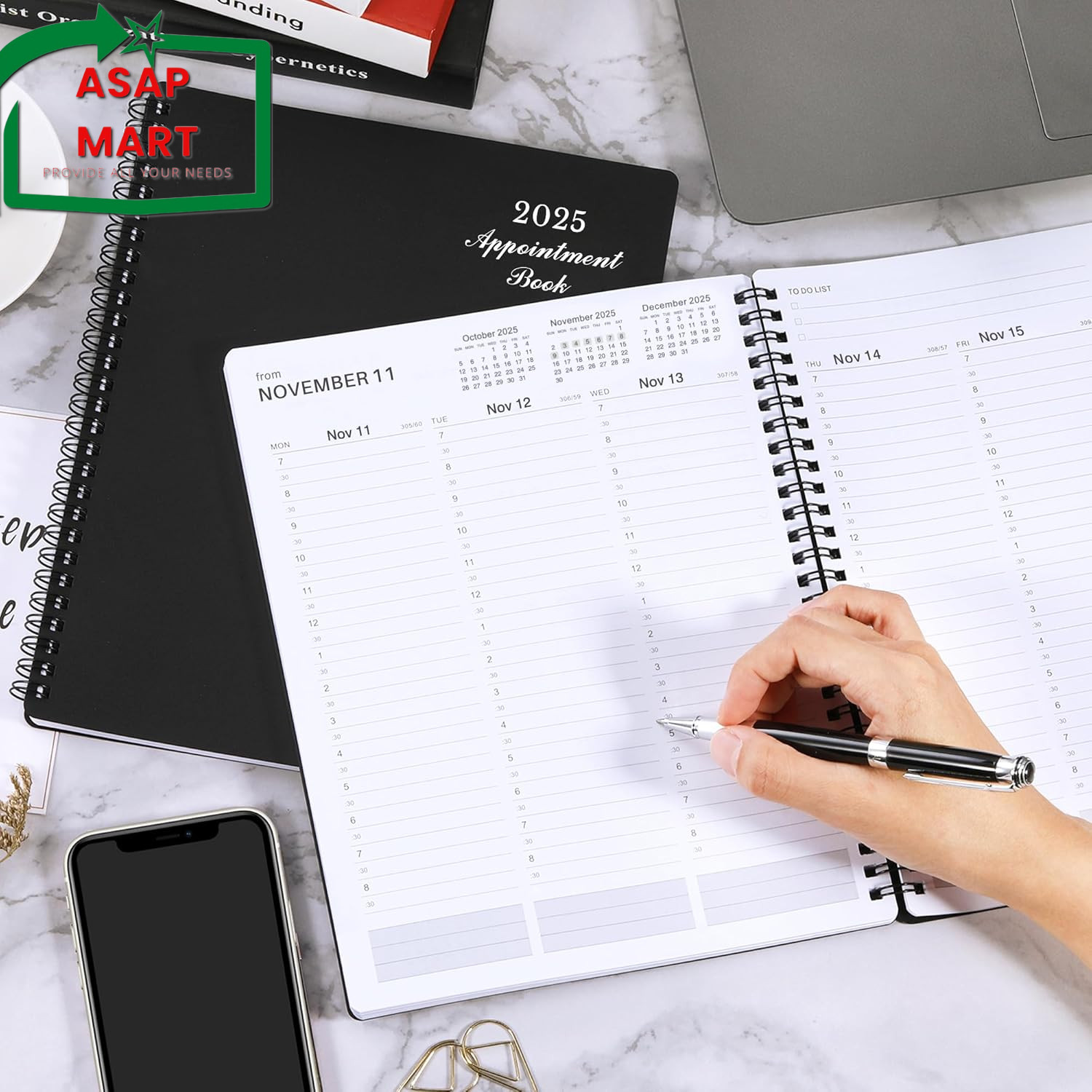 2025 Weekly Appointment Book & Planner – Jan 2025 – Dec 2025, 2025 Daily Hourly.