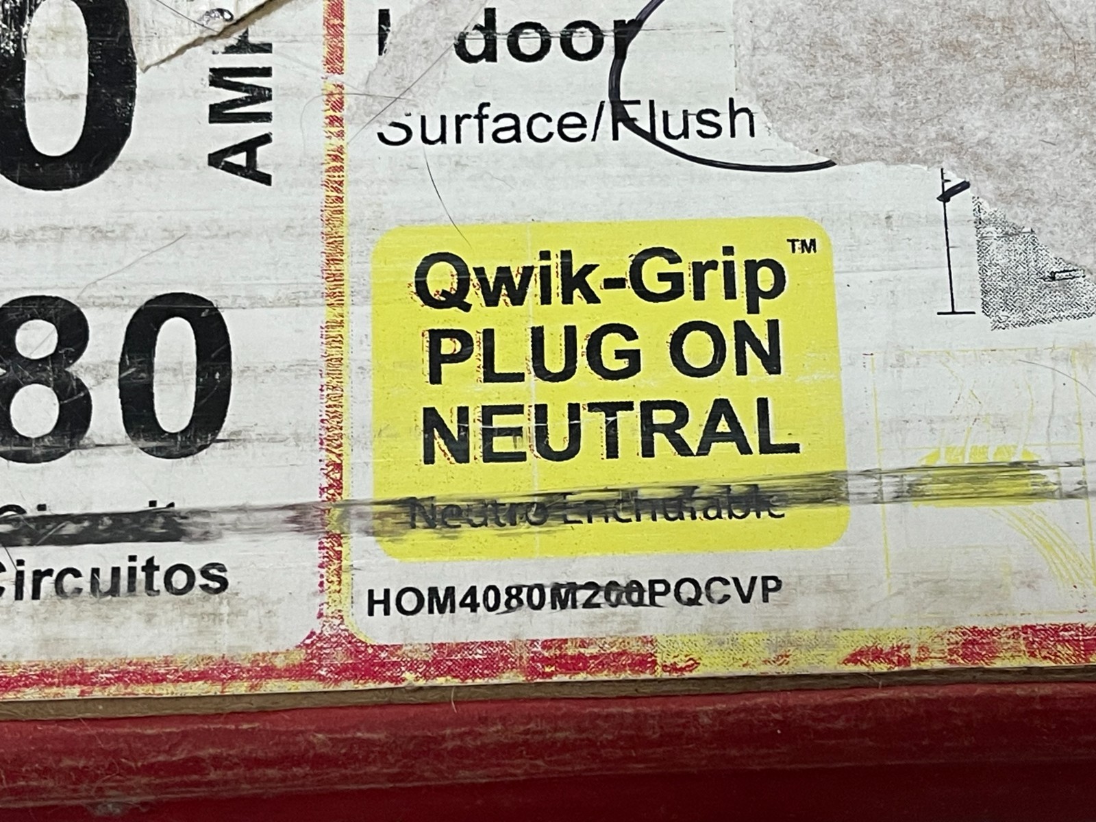 NEW! Square D Homeline 200A 40-Sp/80-Ckt Main Panel Value Pack w/Qwik-Grip Plugs