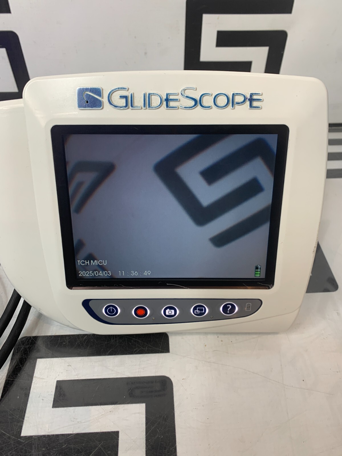 Verathon GlideScope 0570-0338 Monitor Video Laryngoscope 0570-0306 1-2 Baton Cam