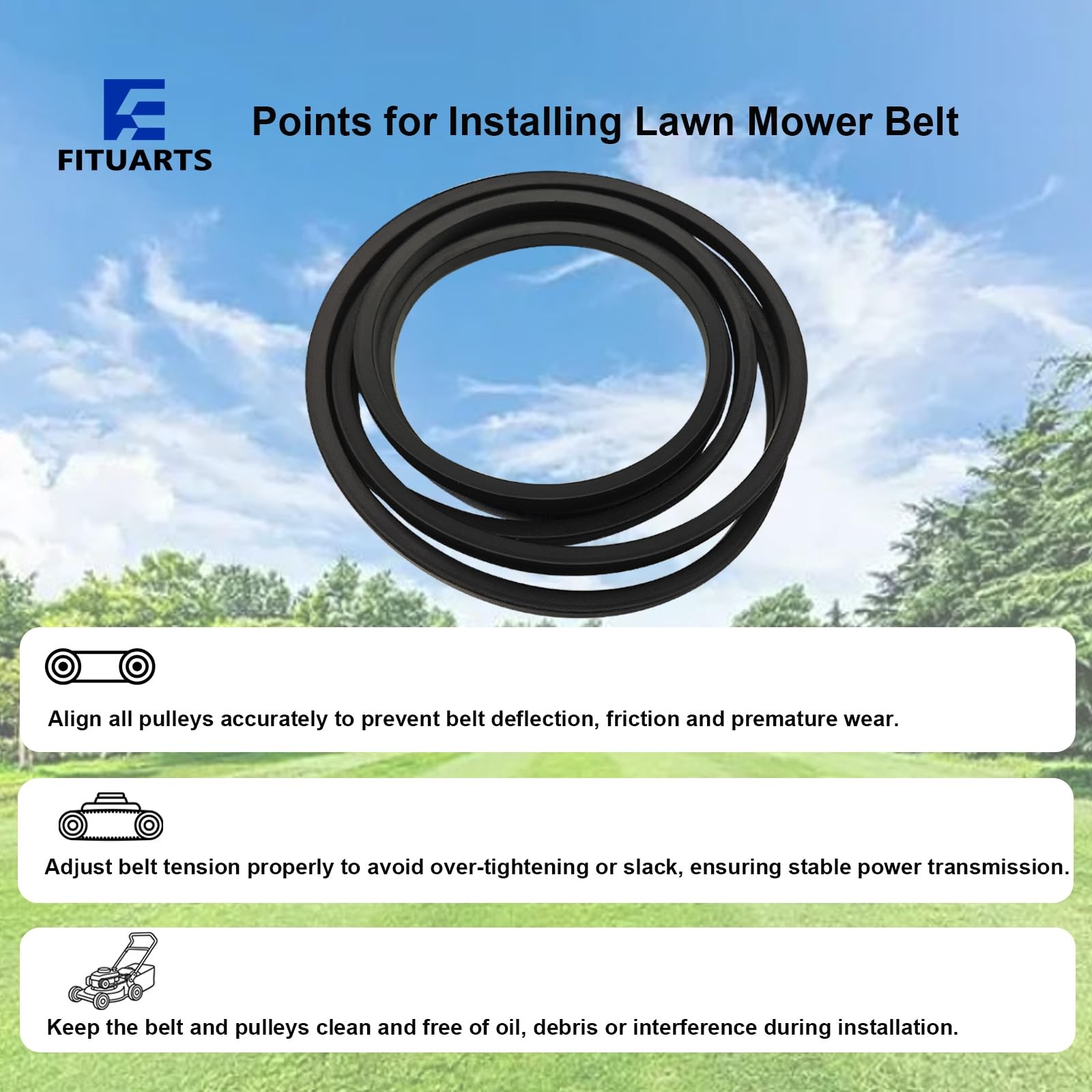 Lawn Mower 109-3661 Deck Belt for Toro TimeCutter MX6050 6000 Titan Z5200 109…
