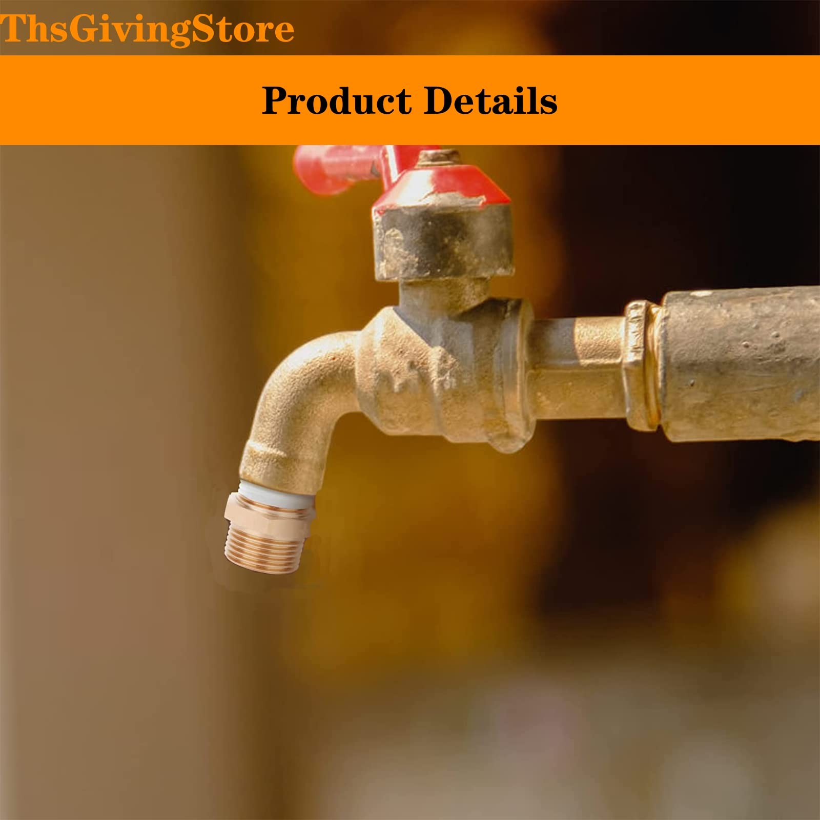 1/4 Inch Brass Check Valve Male to Female Thread One Way Non-Return Valve