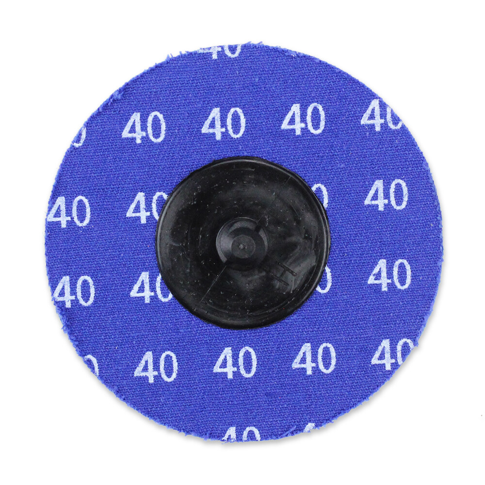 50 Pack – 3″ Zirconia 40 Grit Quick Change Sanding Disc Black Hawk, Type R Roloc