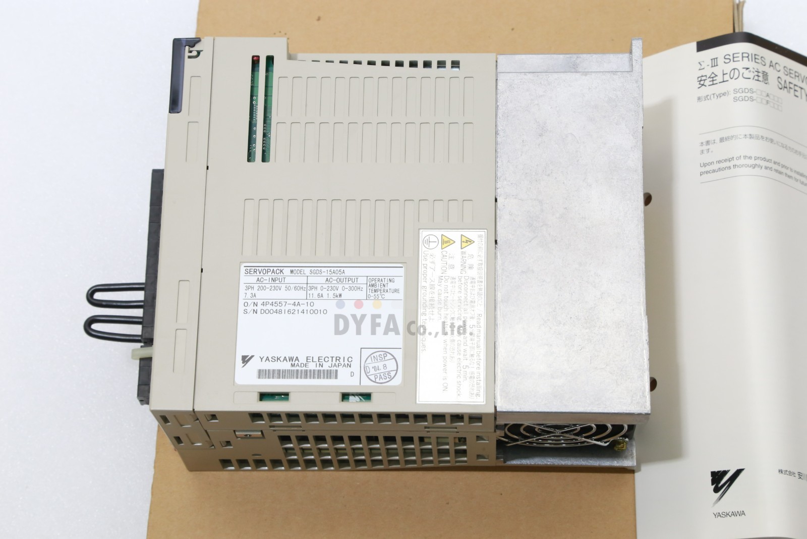 YASKAWA Genuine NIB SGDS-15A05A Servopack 1.5kW DRV-I-4927=9S36
