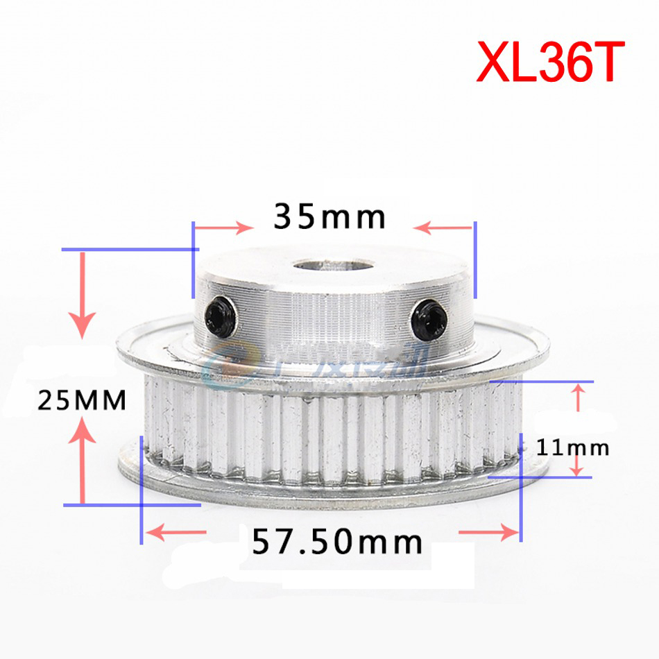 XL 10T-100T Timing Belt Pulley Synchronous Wheel Select Bore for 10mm Width Belt