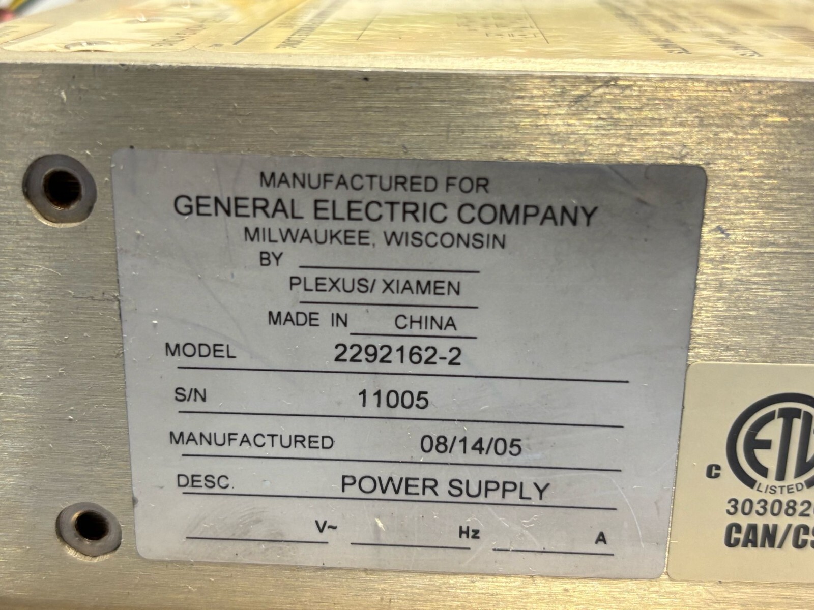 ASTEC MP4-1Z-4EH-4QR-IQE-00 Power Supply 73-540-4082 w/ Control Board 2292162-2