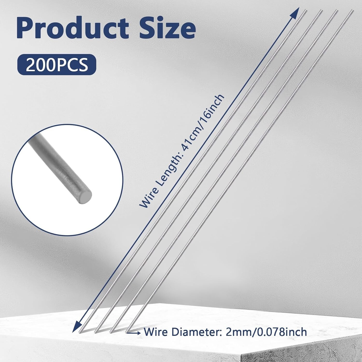 200 Pcs Insulation Support Wire 16 Inch 1080 High Carbon Steel Insulation Wire