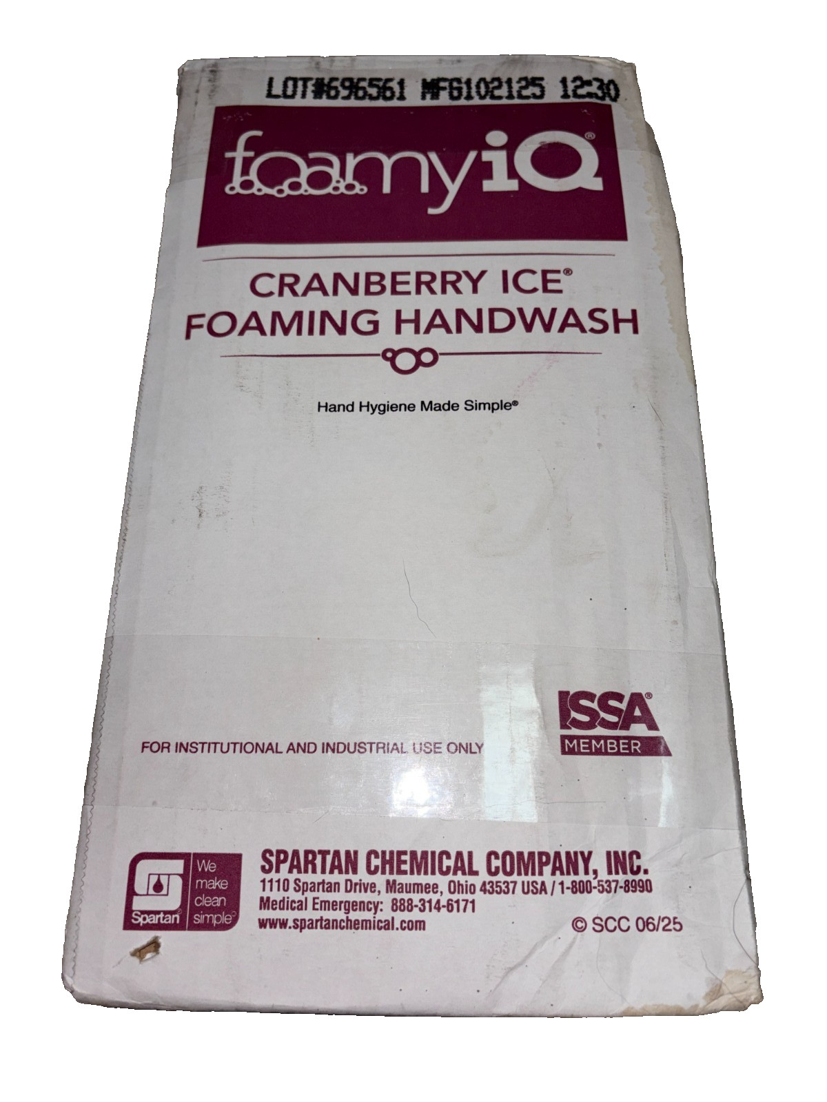 Four Spartan FoamyIO Cranberry Ice Foaming Handwash 1.25 L 1250 mL Refills