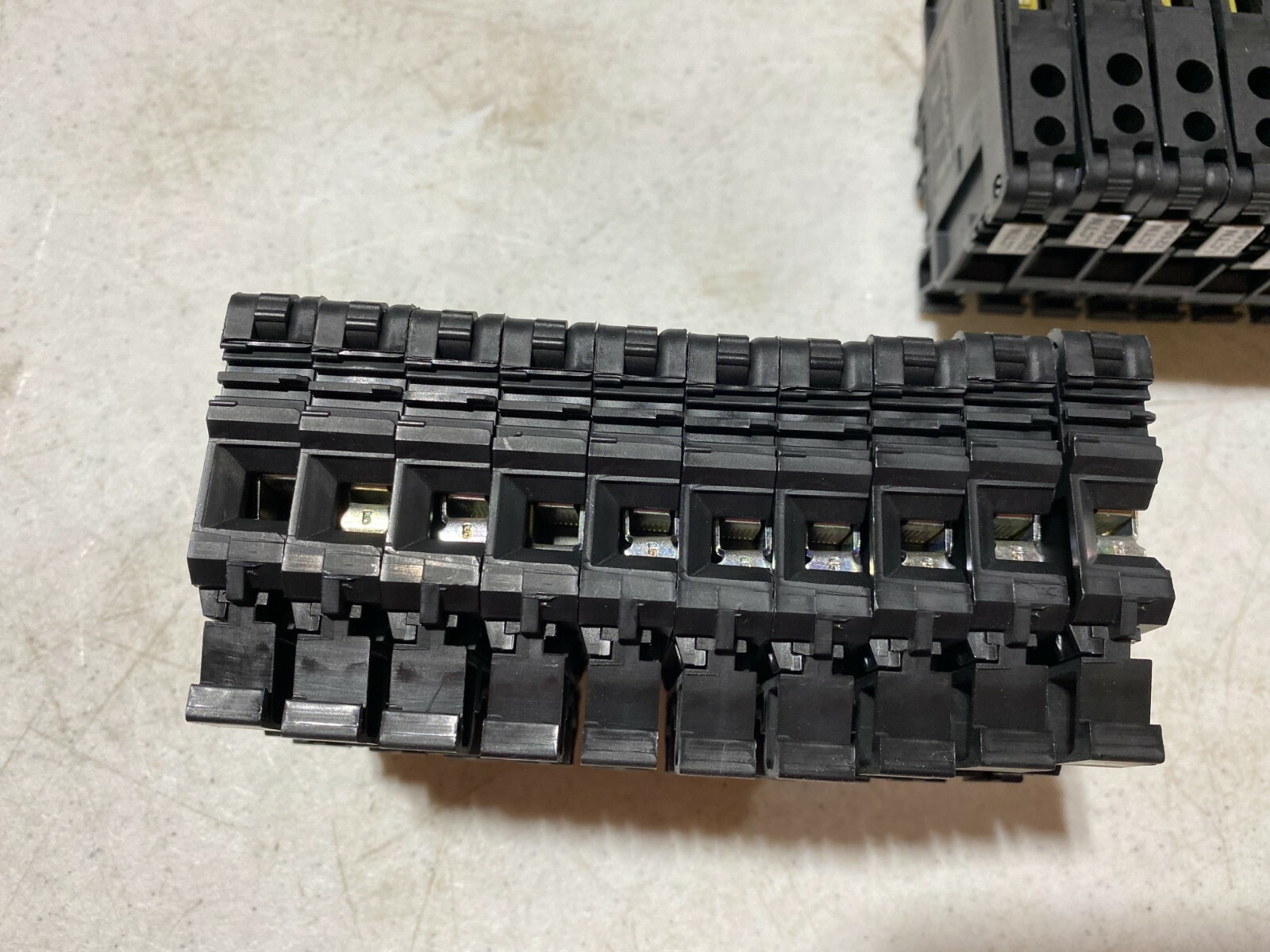 Lot of 20 Entrelec ML../13.. Terminal Block Fuse Holders w/fuses, NOS unused
