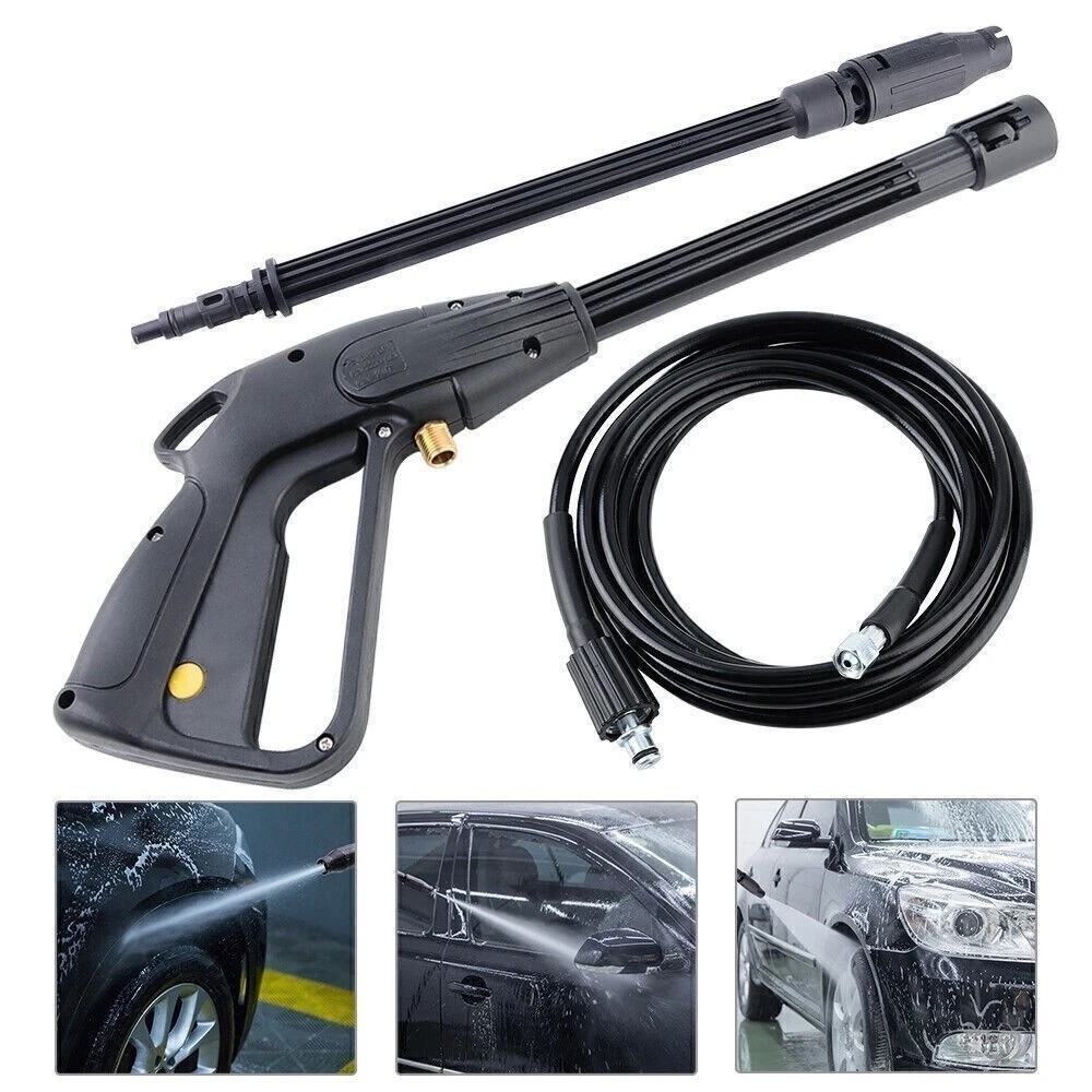 High Pressure 2200PSI Car Power Washer Gun Spray Wand Lance Nozzle and Hose Kit