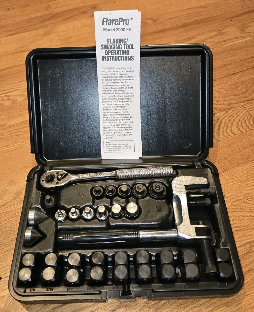 NEW Imperial Eastman 2000-FS Flare Pro Four-In-One Flaring Swaging Tool Set