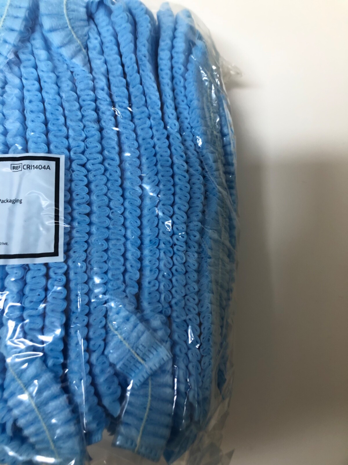 1000 Case – Medline 24″ Blue Bouffant Cap Non Woven Disposable Hairnet CRI1404A