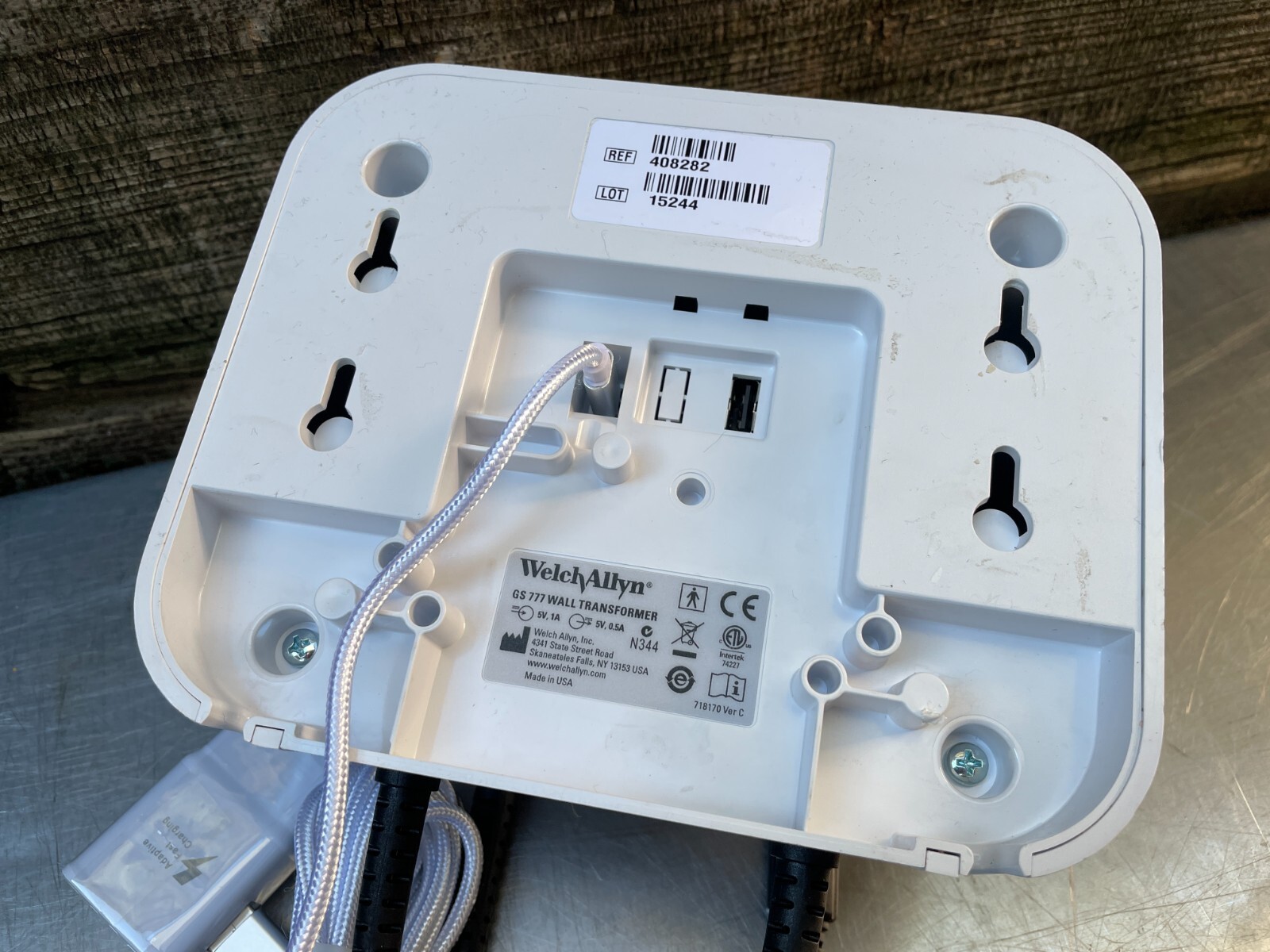 Welch Allyn 77710, GS 777 Wall Transformer w/ Power Adapter & Cable