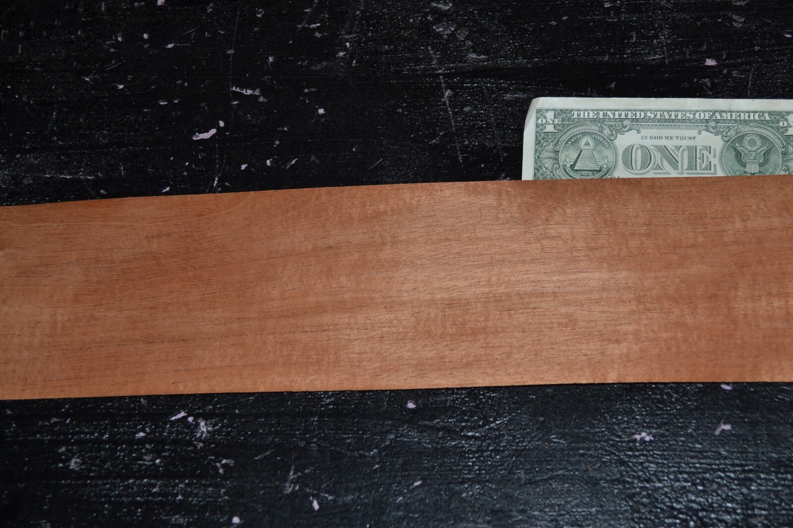 Honduran Mahogany Raw Wood Veneer Sheet 4.5 x 76 inches 1/42nd 4495-36