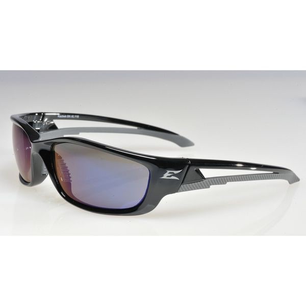 Edge Eyewear Sk-Xl118 Kazbek Xl, Safety Glasses, Anti-Scratch, Blue Mirror