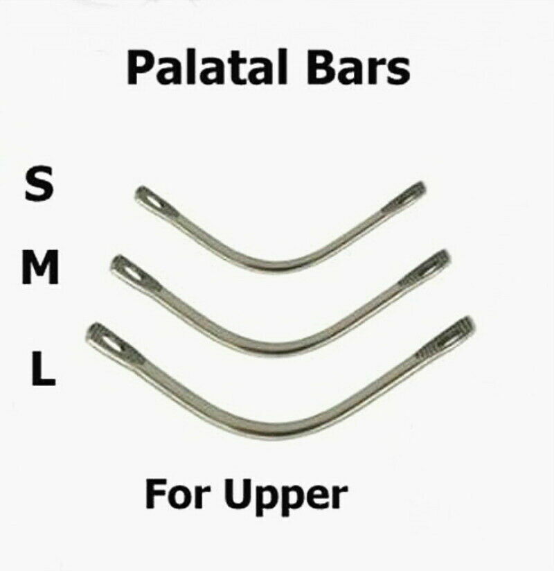 20Pcs Dental Stainless Steel Instruments Lingual Bar/Palatal Bar Stainless S/M/L