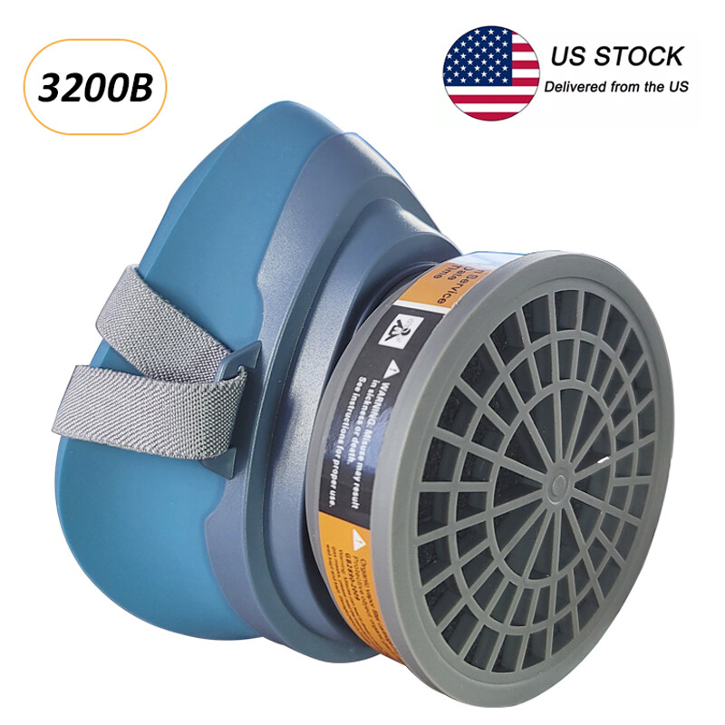 PRO 3200B Half Face Gas Mask Cover Painting Spraying Respirator Work Facepiece