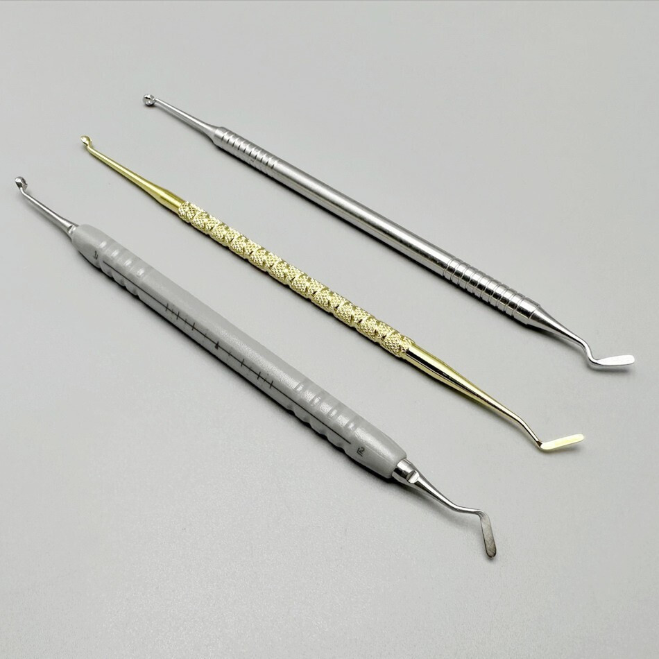 Dental Foam Pads Kit Composite Resin Handle Resin Filling Spatula Handle Veneer