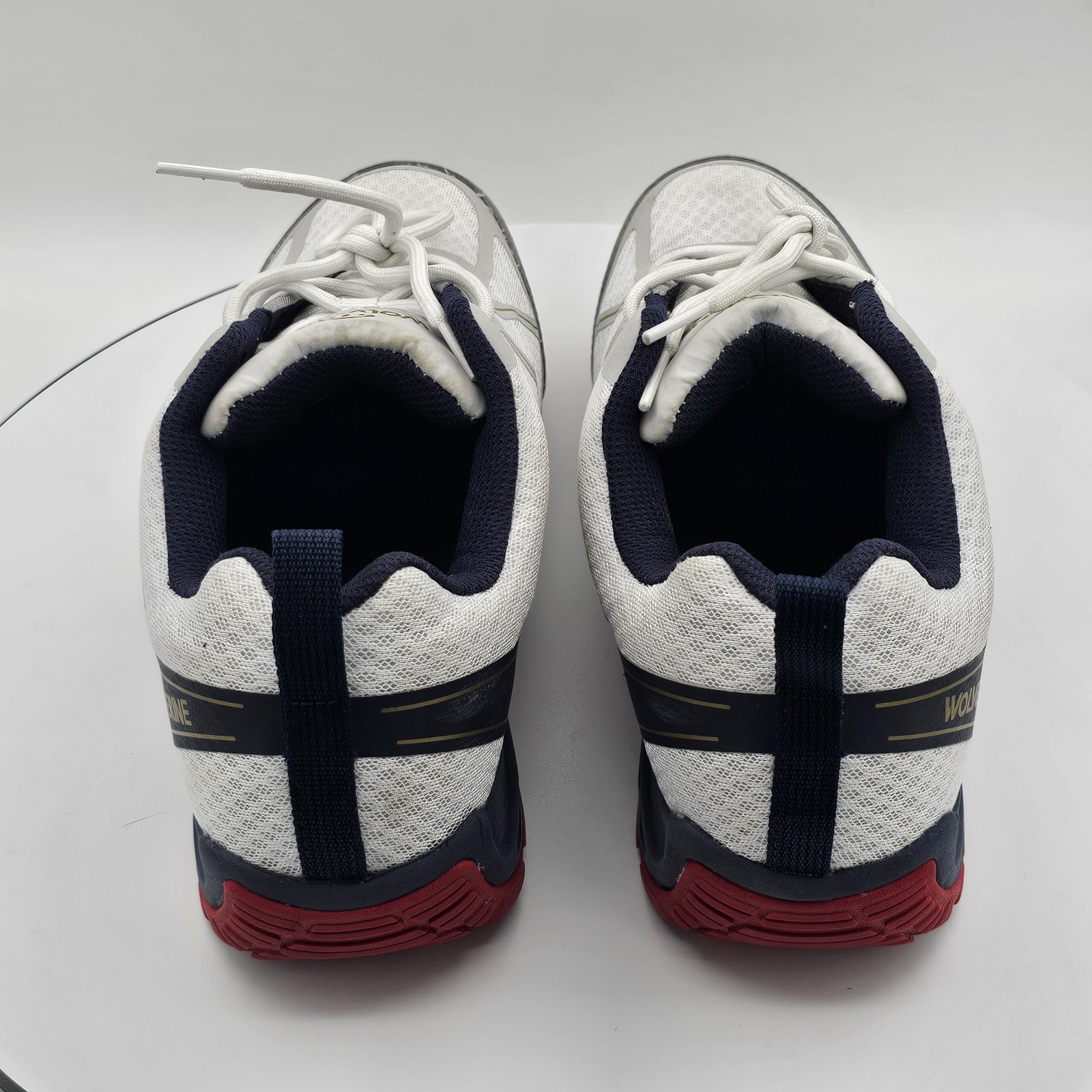 Wolverine Amherst II CarbonMAX Gray Blue Red Mens 8.5 Composite Toe Work Shoes