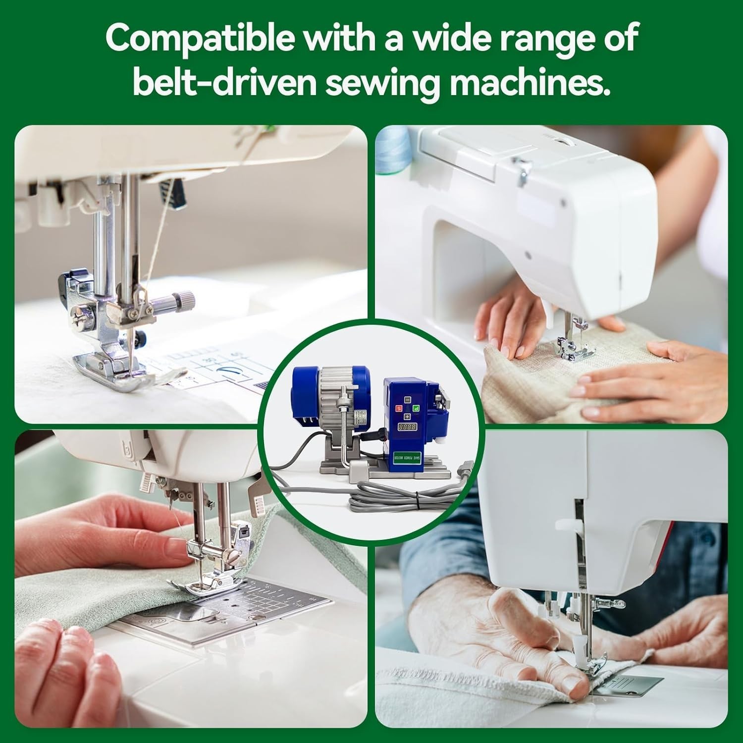 Sewing Machine Servo Motor, AC110V, 750W/1HP, Energy-Saving Servo Motor, Speed 2