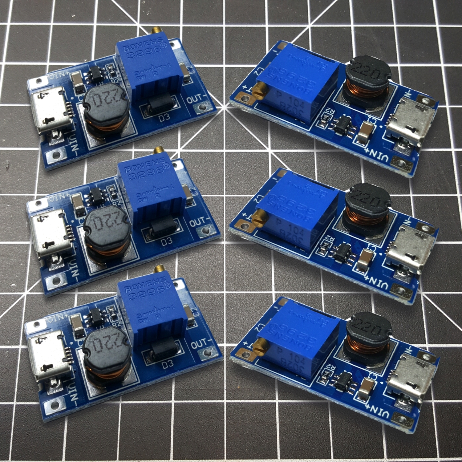MT3608 DC 2A Step Up Power Boost Module 2v~24v Converter Arduino US – 6 pcs