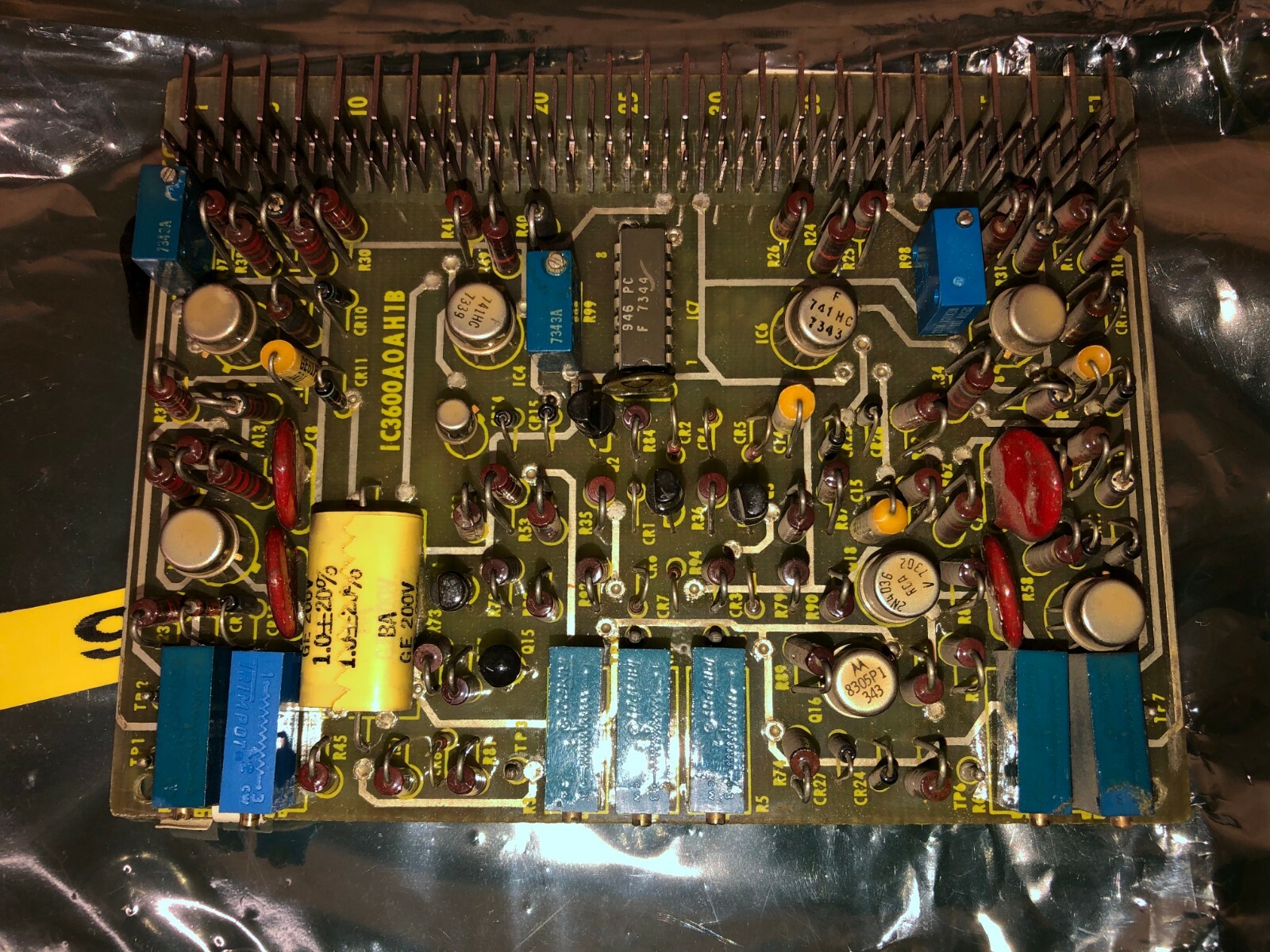 GE Fanuc IC3600A0AH1 Speed-VCE Reference Card Speedtronic Mark II Gas Turbine