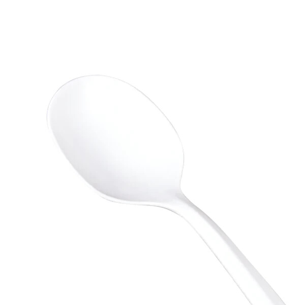 Karat PP Plastic Medium Weight Soup Spoons – White – 1,000 ct, U2007W