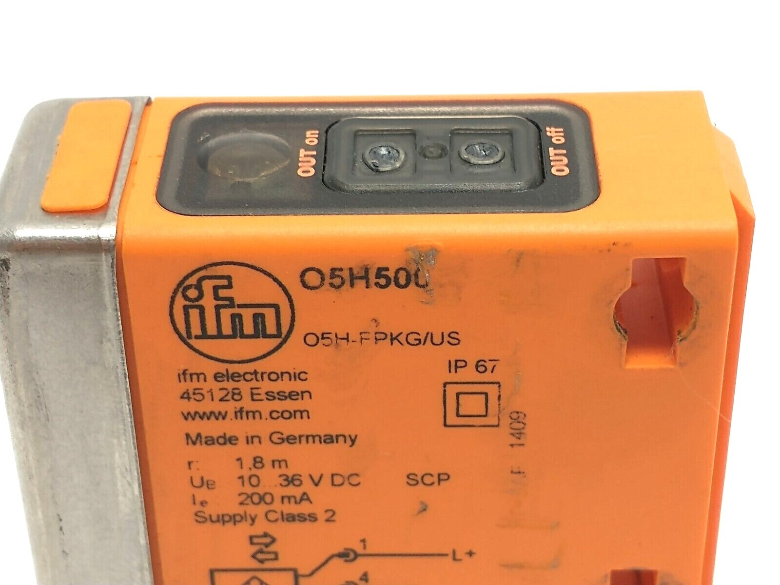 ifm O5H500 Diffuse Reflection Sensor w/ Background Suppression O5H-FPKG/US