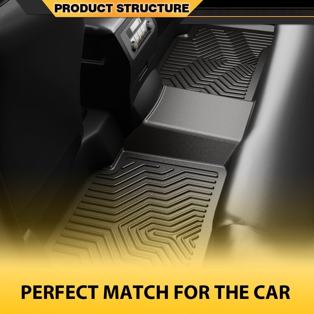 TPE Floor Mats & Cargo Liner for Honda Pilot 2016-2022 1st 2nd 3rd Row Black 5PC
