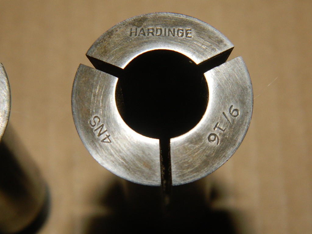 Lot of 2 Hardinge Collets 4NS 1/2″ and 4NS 9/16″