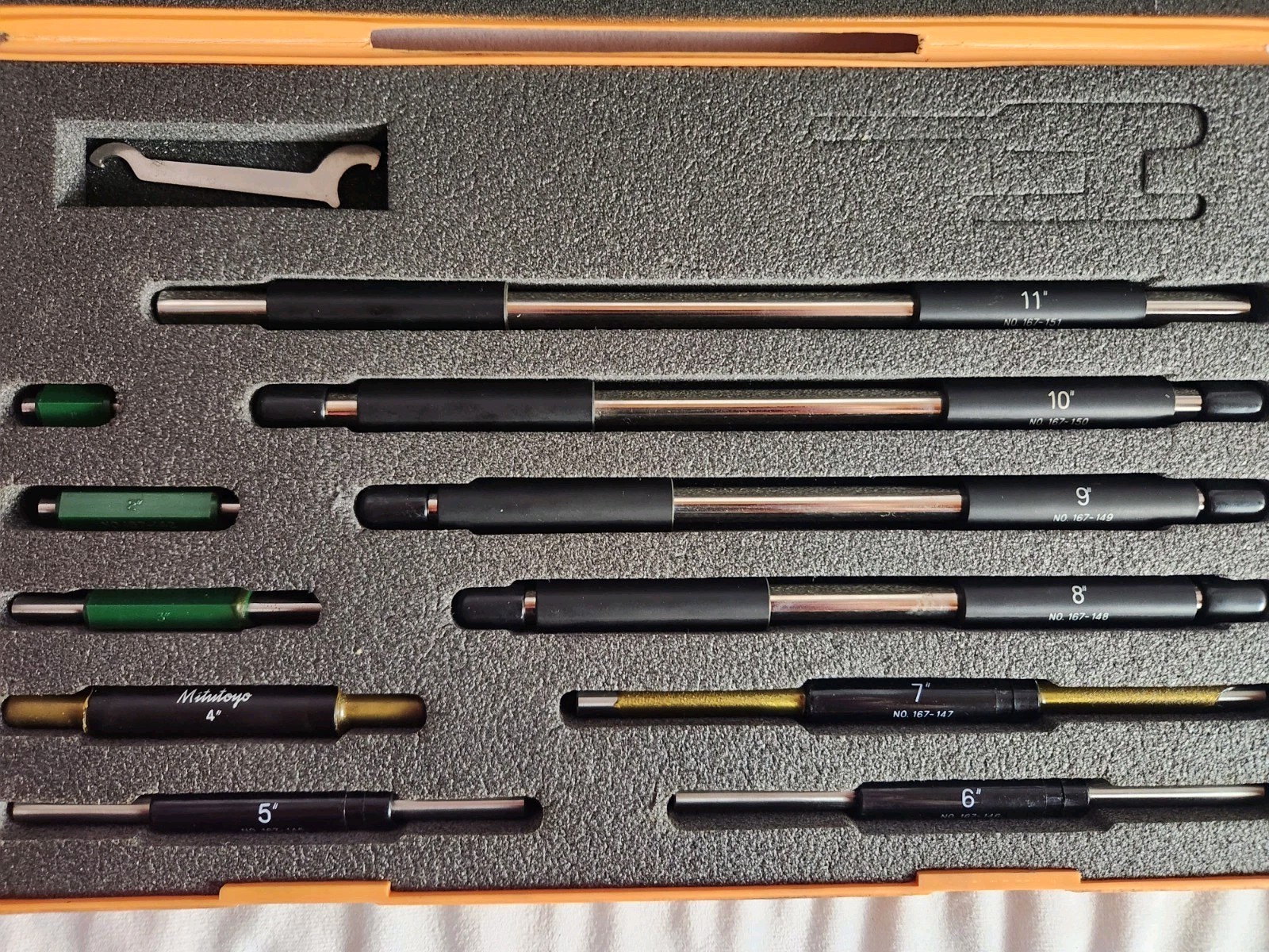 MITUTOYO 167 SERIES 1″-11″ MICROMETER Setting STANDARDS Rods