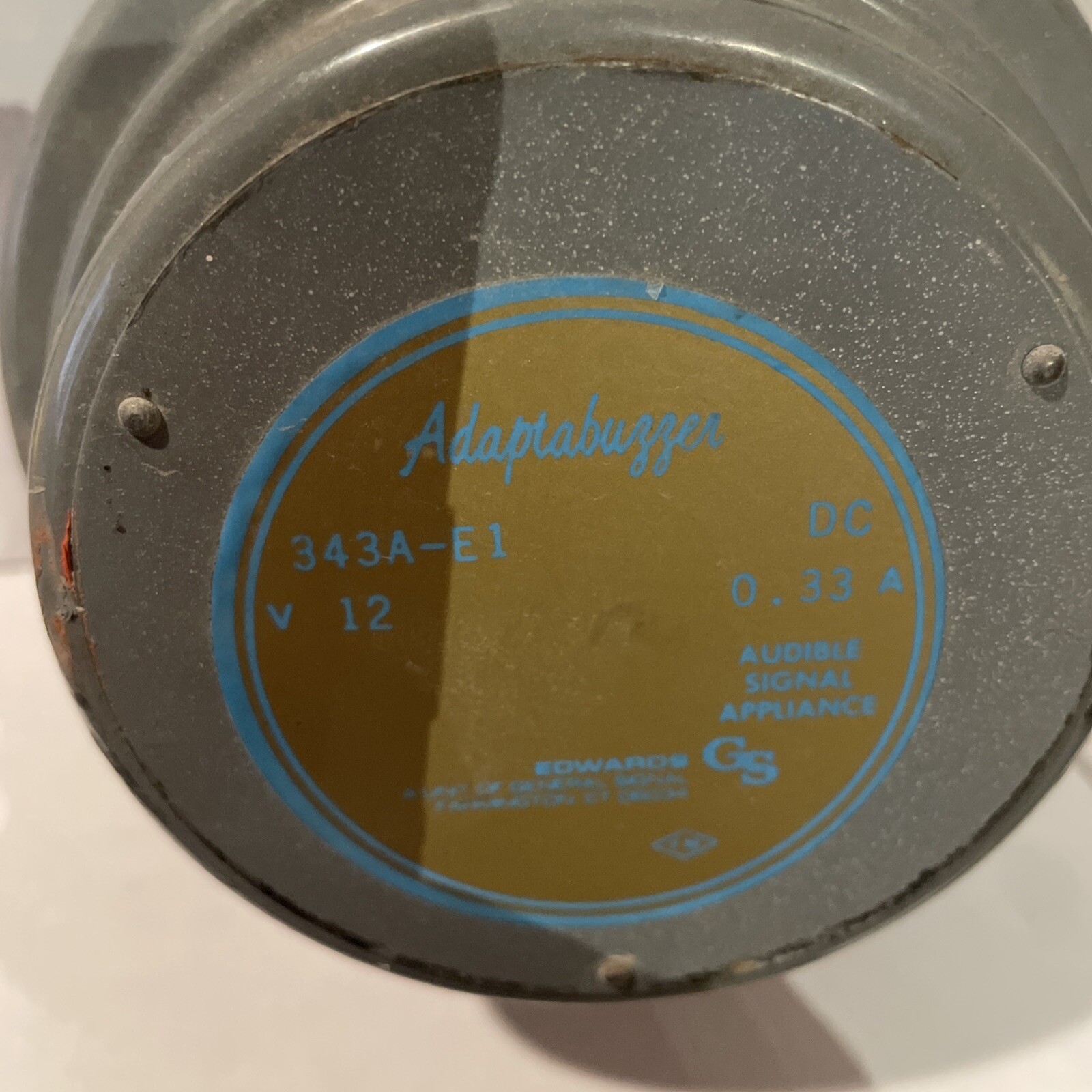 Adaptabuzzer Audible Signal Appliance – Device – Alarm 343A-E1 – 12V DC 0.33 A