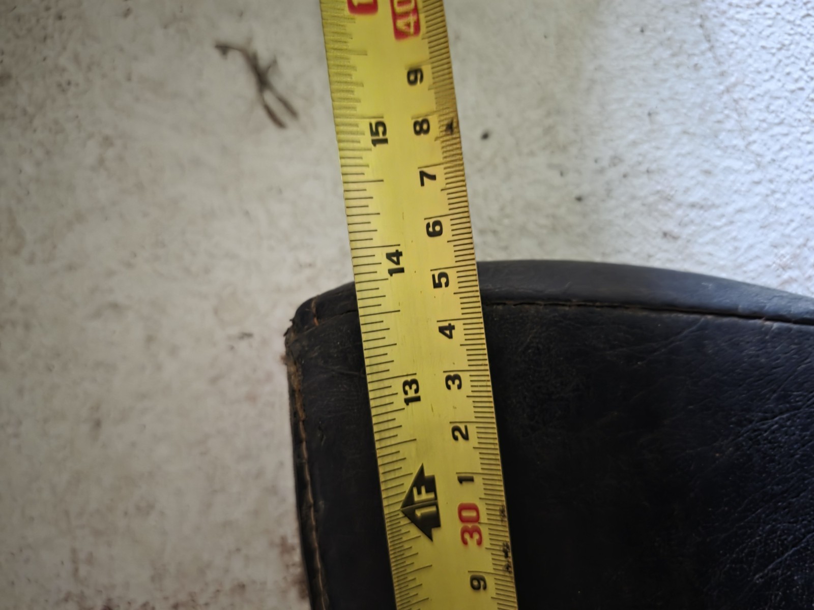 14″x5″ Tractor Seat Back Rest Cushion Black And White NOS Backrest