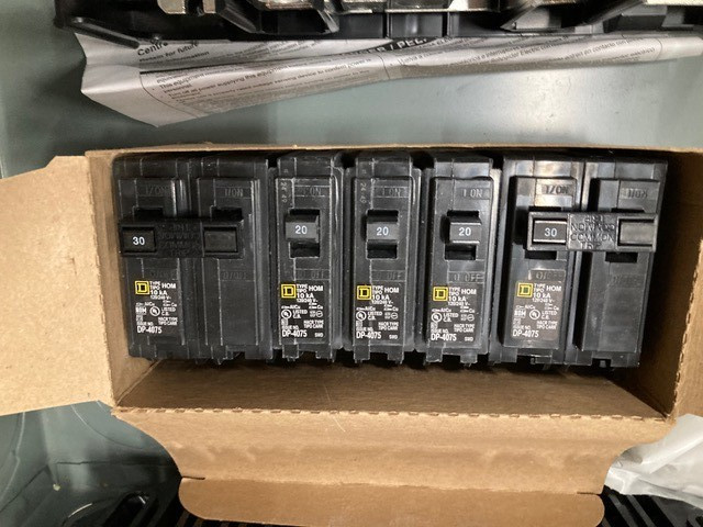Square D Load Center HOM4080M200PQCVP Homeline 200 Amp 40 Space 80 Circuit Main