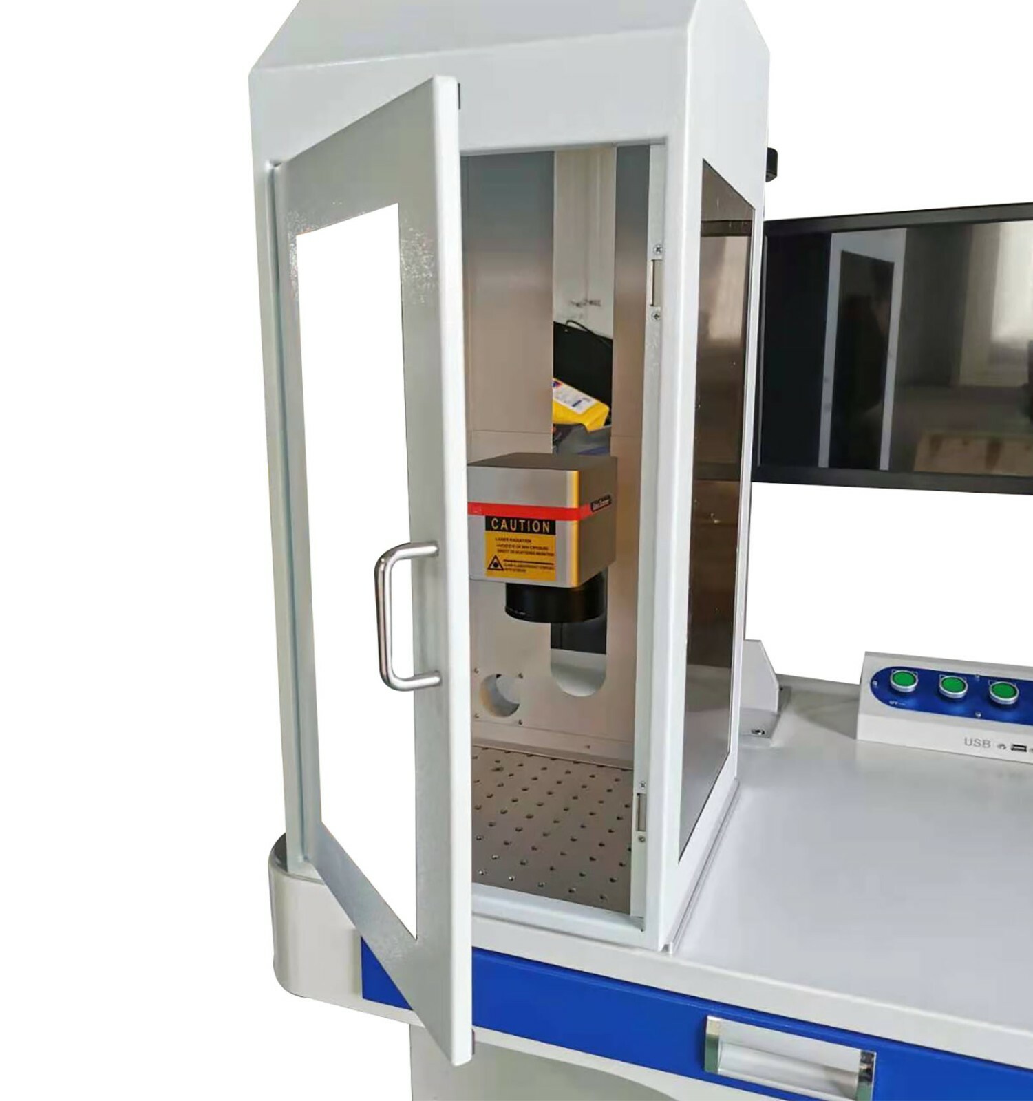 3D JPT 500W Fiber Laser engraver Machine Metal marking cutting CE FDA ezcad 3 3D
