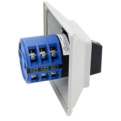3 Phase Rotary Changeover Switch 40A 660V,3 Position 1-0-2 12 Terminal Univer…