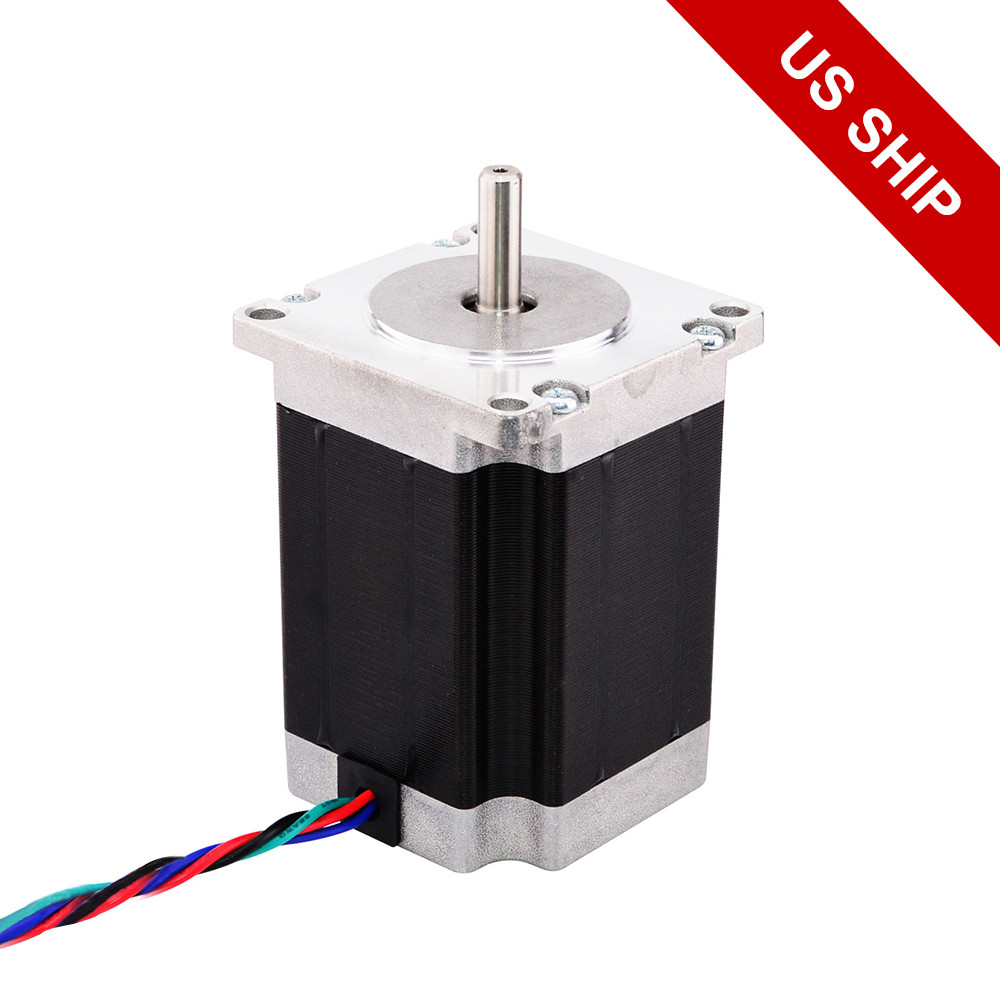 Nema 23 Stepper Motor 1.9Nm(269oz.in) 3A 76mm Length 4-lead CNC Mill Router